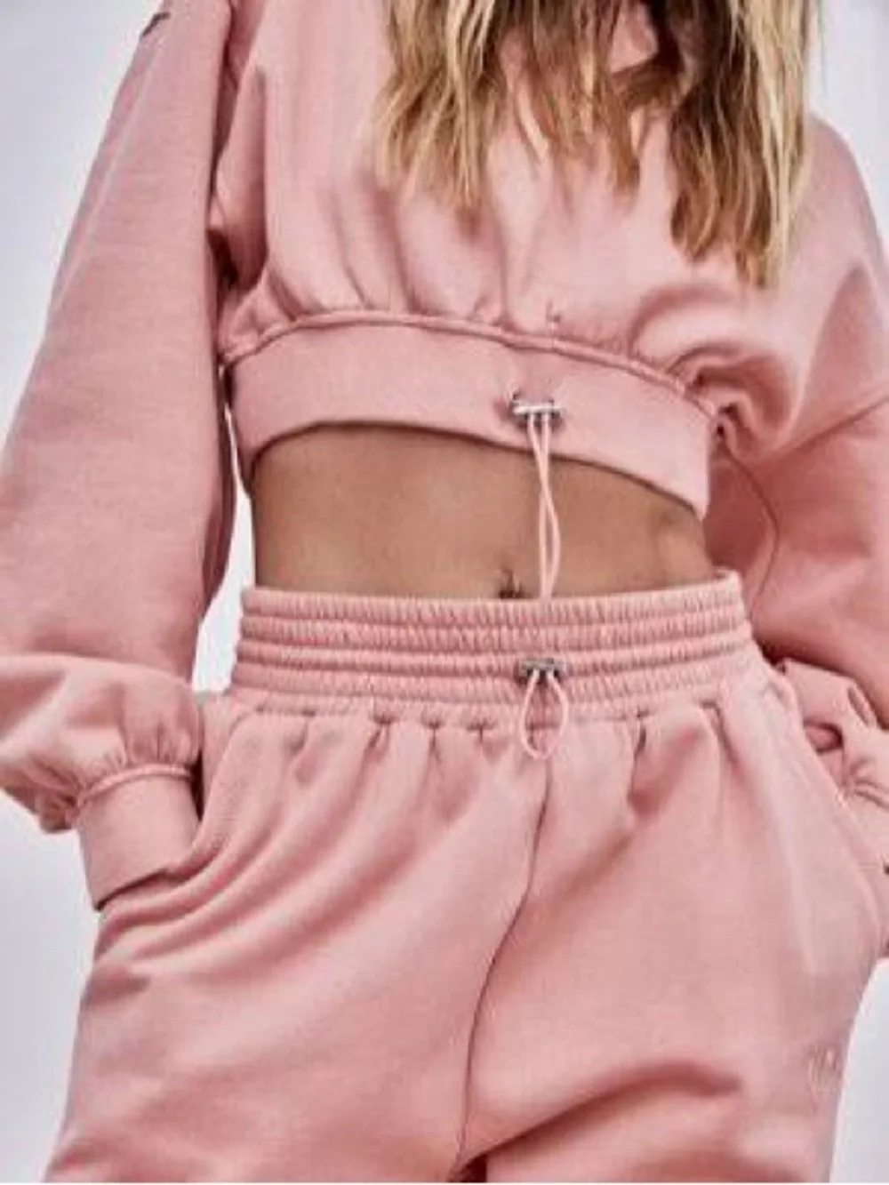 FOR LOVE AND LEMONS X VICTORIA SECRET JOSIE CROPPED HOODIE SWEATSHIRT